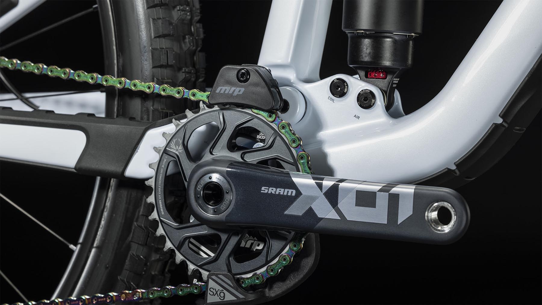 Cube Stereo ONE77 C:68X SLT 29 flashwhite n grey - Sram X01 Eagle Carbon 32T Kurbelgarnitur