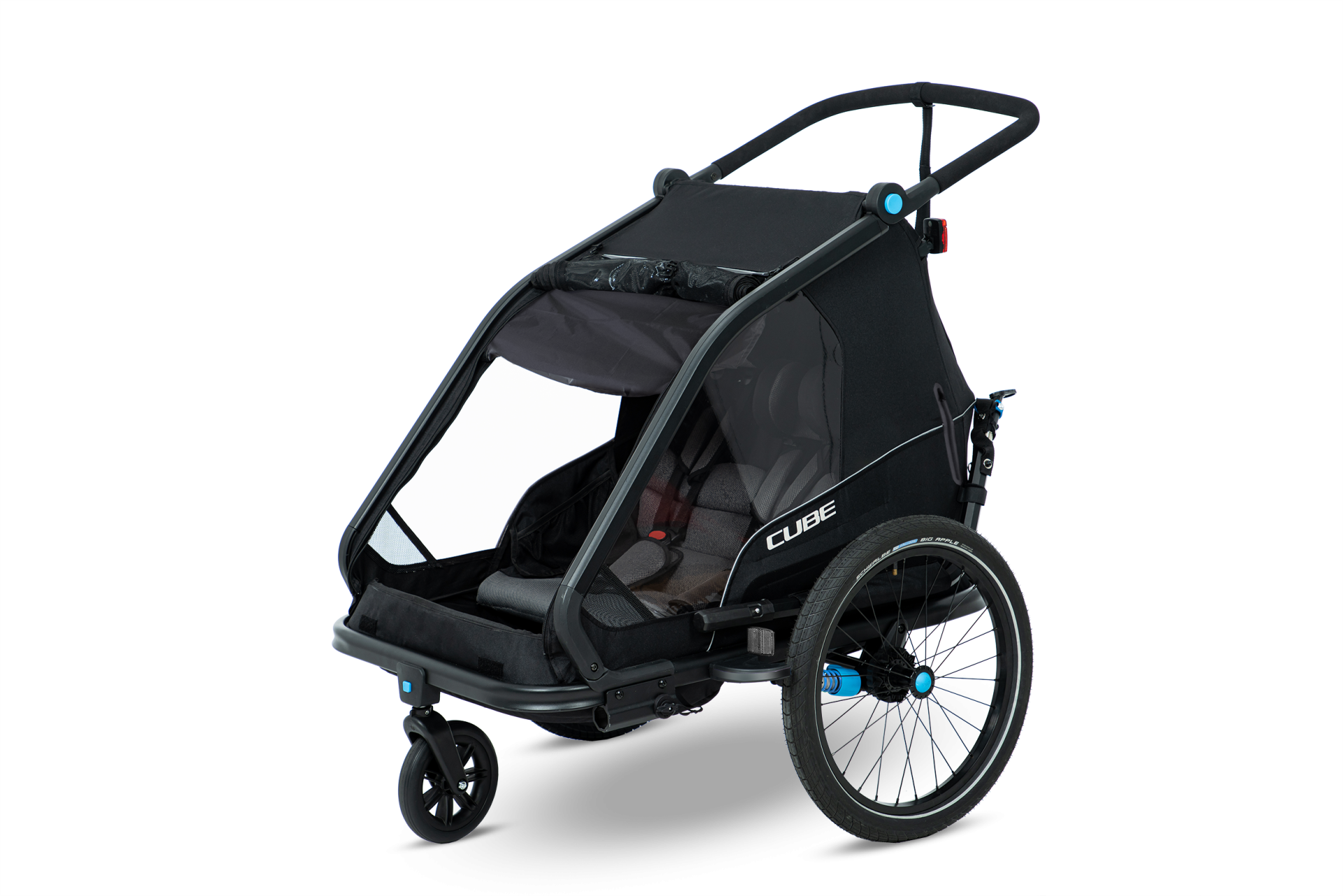 Cube Rimorchio per biciclette per bambini a due piani