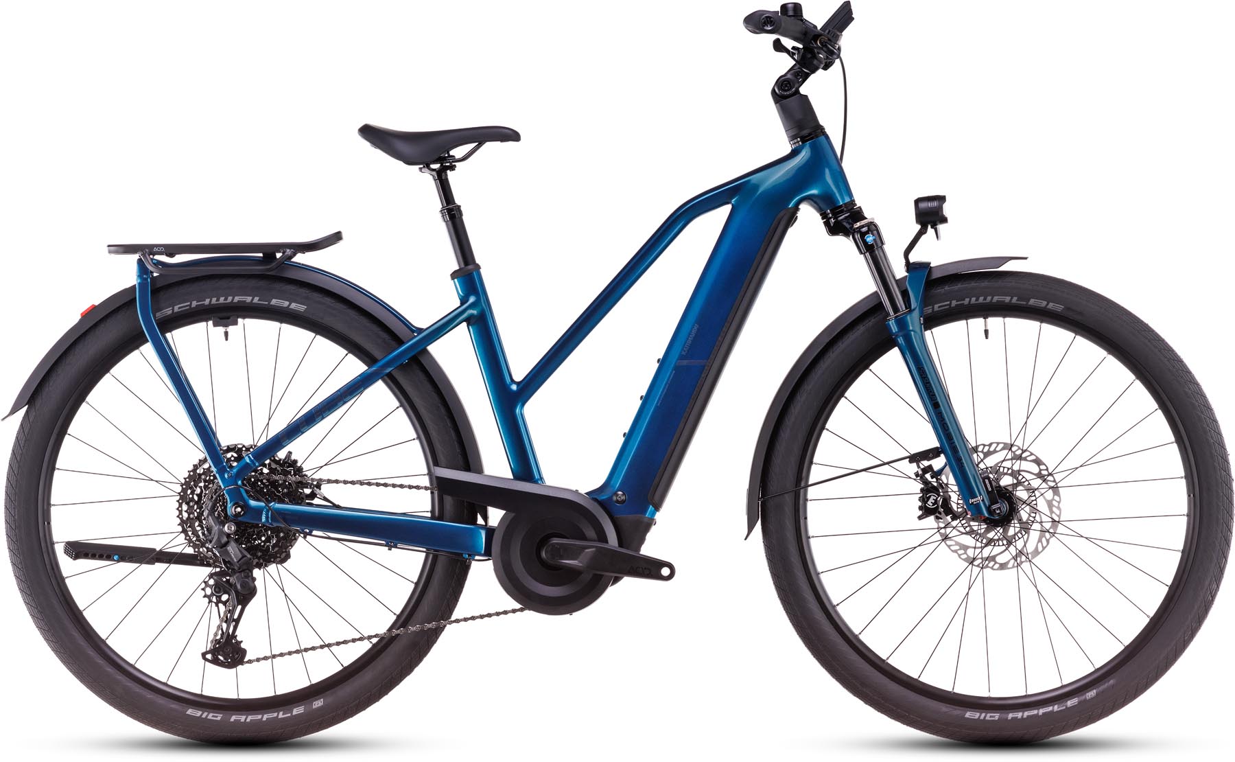 Cube Kathmandu Hybrid EX 800 electricblue n chrome 2025 - E-Bike da Trekking per Donne