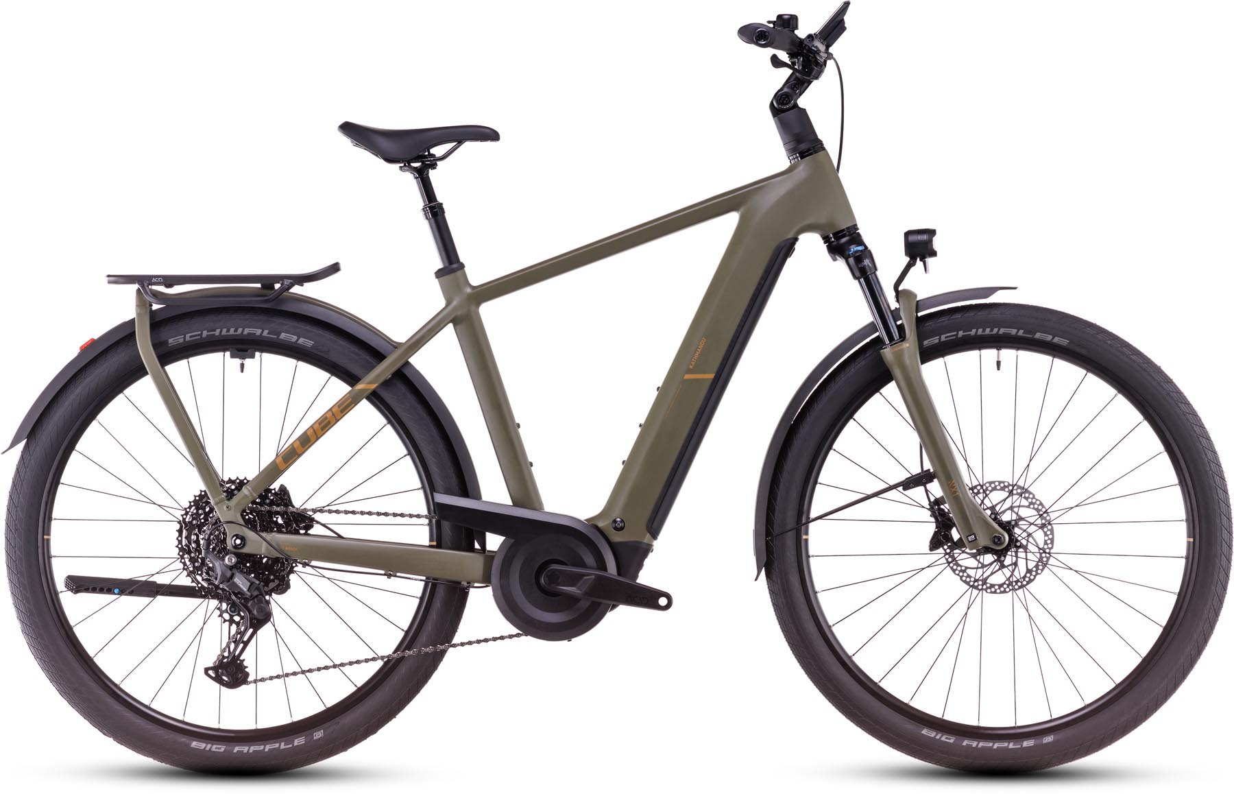 Cube Kathmandu Hybrid Pro 800 dustyolive n gold 2025 - E-Bike da Trekking per Uomini