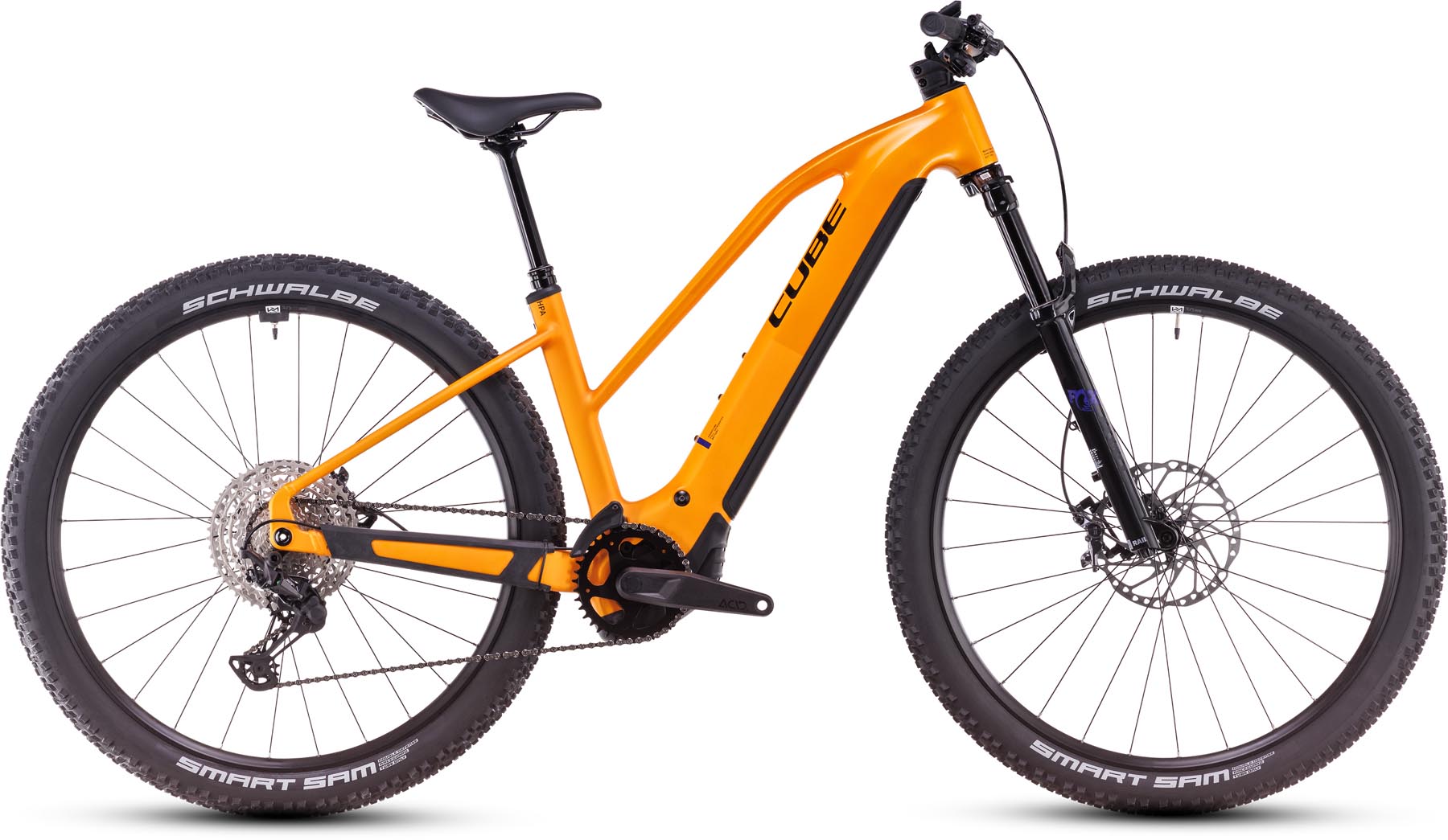 Cube Reaction Hybrid SLX 800 spectraorange n violet 2025 - E-Bike Hardtail Mountainbike per Donne