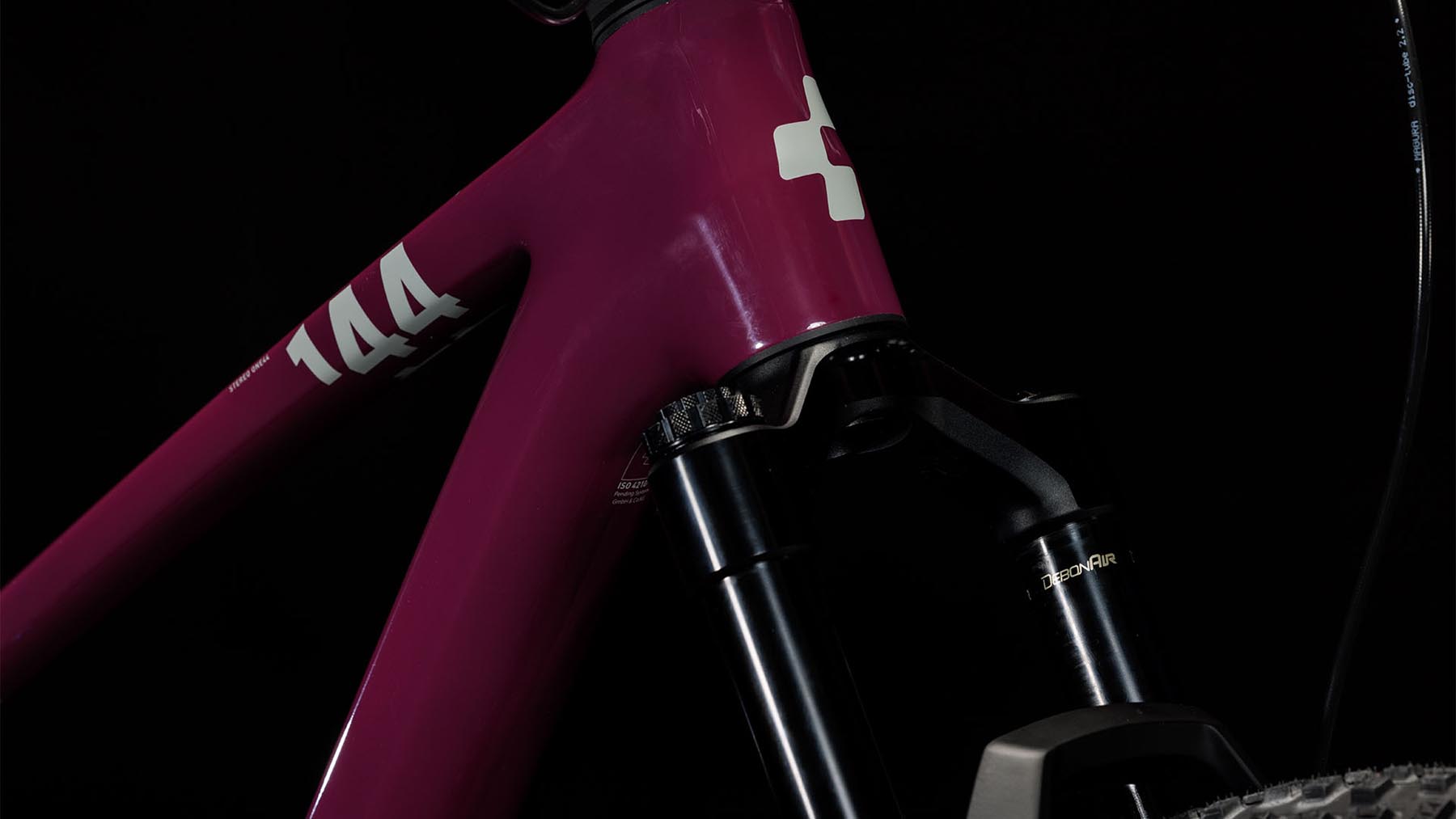 Cube Stereo ONE44 C:68X SLX wine n grey Fahrrad RockShox Gabel