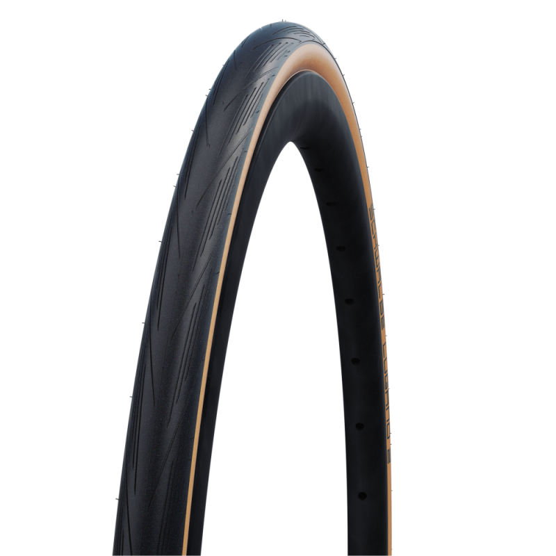 Schwalbe Pneumatico LUGANO 23-622 (700 x 23C), nero, filo, 325 g