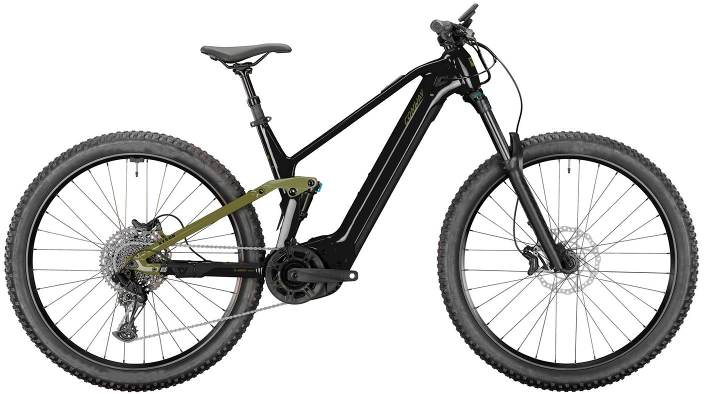 Conway Xyron S 5.0 Carbon 750Wh black / bronze 2025 - E-Bike Fully Mountainbike