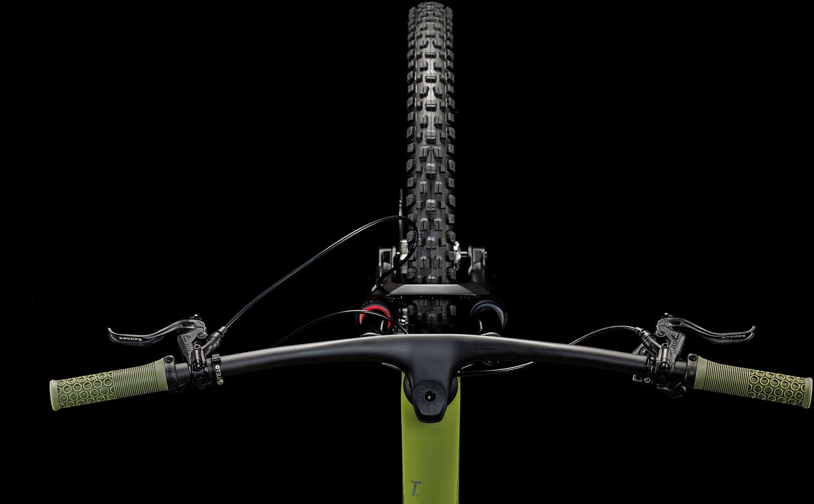 Cube Stereo ONE55 C:62 TM 29 olive n chrome 2024 - CUBE Stereo Carbon Cockpit System