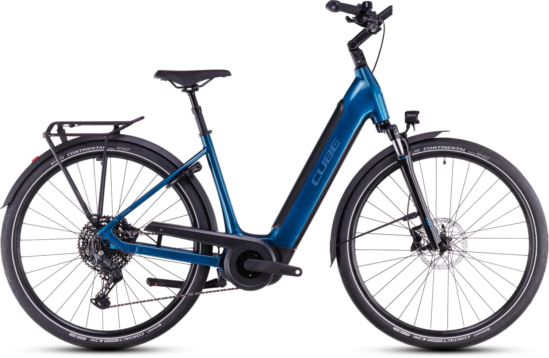Cube Supreme Hybrid Pro 625 electricblue n blue 2025 - E-Bike da Trekking per principianti
