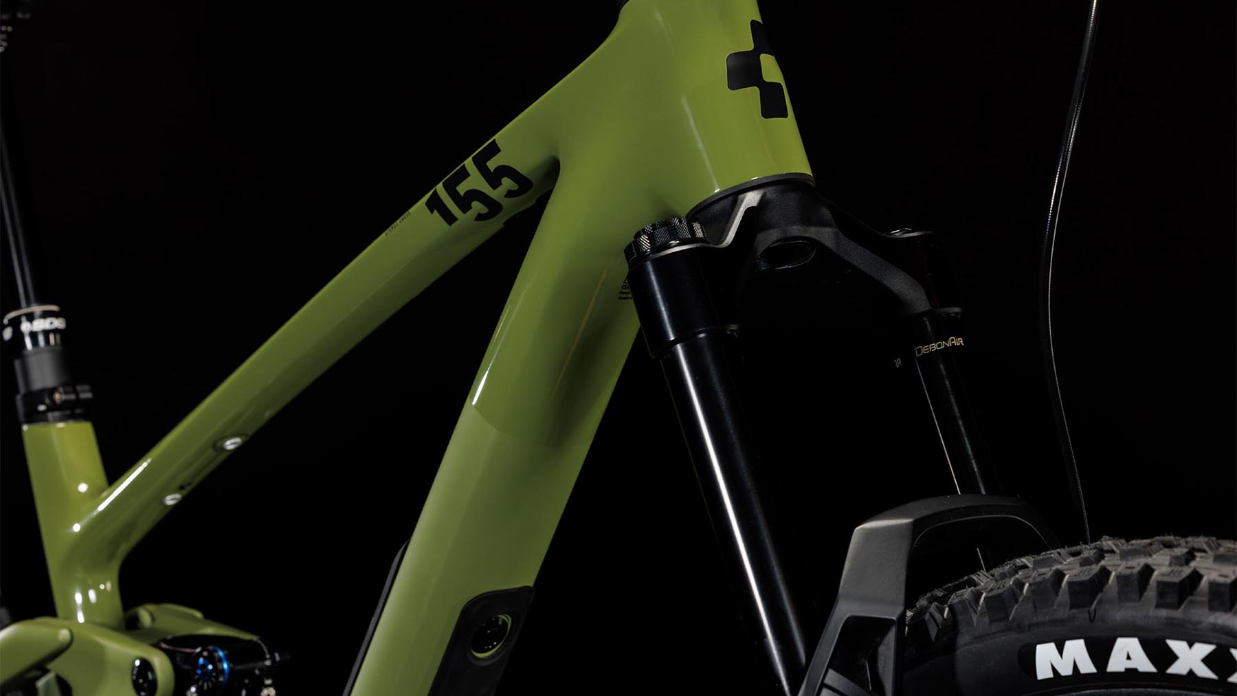 Cube Stereo ONE55 C:62 TM 29 olive n chrome 2024 - RockShox Lyrik Ultimate Gabel