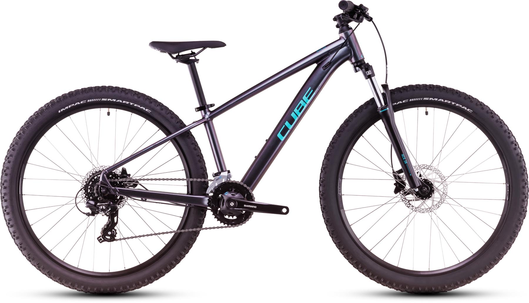 Cube Acid 260 Disc galactic n cyan 2025 - Bici per bambini 26 pollici