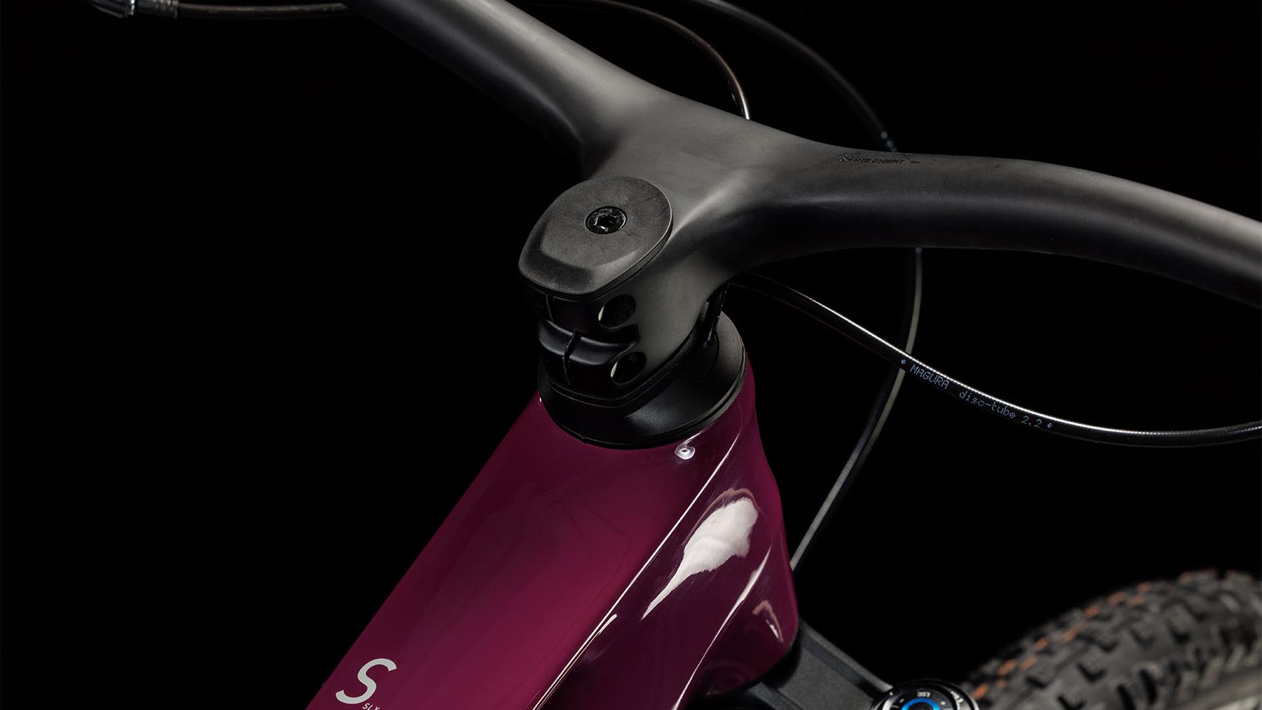 Cube Stereo ONE44 C:68X SLX wine n grey Fahrrad Carbon Lenker