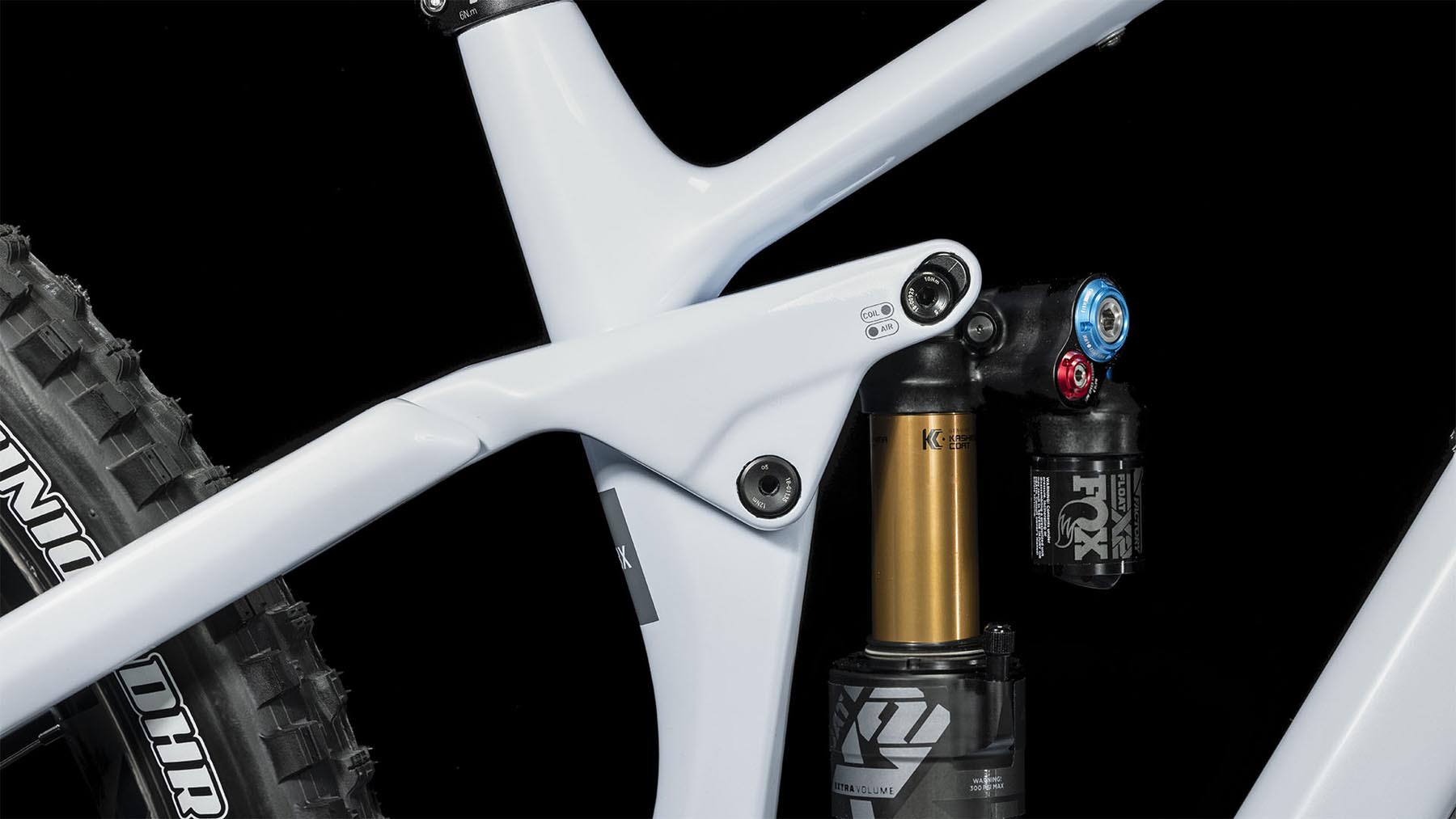 Cube Stereo ONE77 C:68X SLT 29 flashwhite n grey 2024 - Fox Float X2 Factory Dämpfer