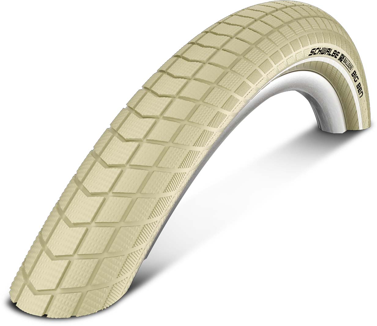 Schwalbe Pneumatico Little Big Ben 40-622 28" x 1,50, crema / reflex