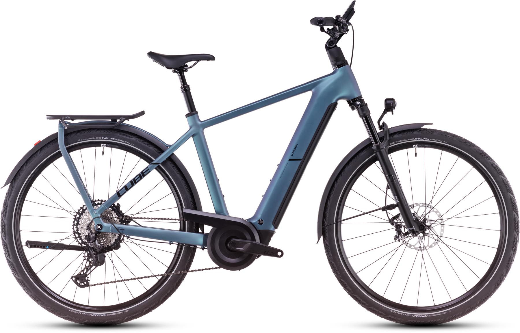 Cube Kathmandu Hybrid SLX 800 smaragdgrey n black 2025 - E-Bike da Trekking per Uomini