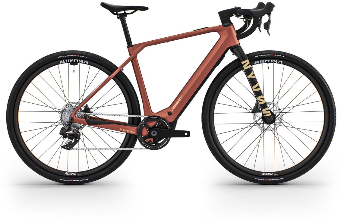 Conway Nyvon 12.0 400Wh rustred matt / terra matt 2025 - E-Bike da strada