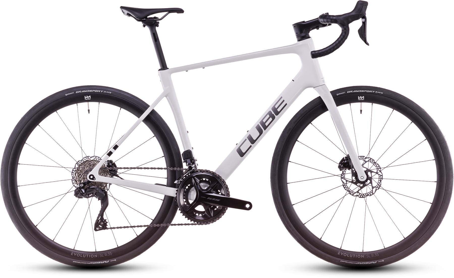 Cube Attain C:62 SLX cotton n grey 2025 - Bici da corsa di carbonio per