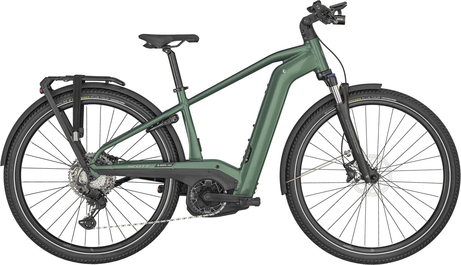 Scott Sub Sport eRIDE 10 Men Malachite Green 2024 - E-Bike da Trekking per Uomini
