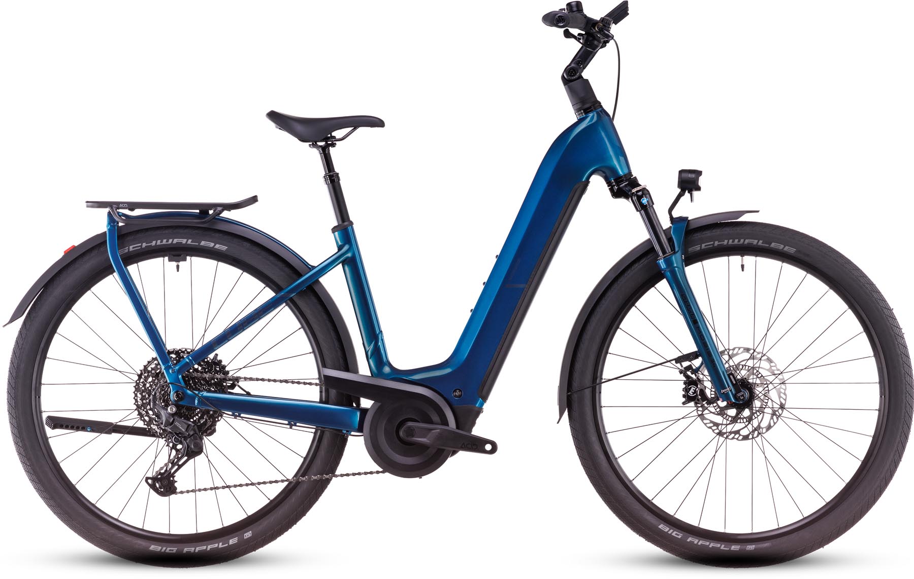 Cube Kathmandu Hybrid EX 800 electricblue n chrome 2025 - E-Bike da Trekking per principianti