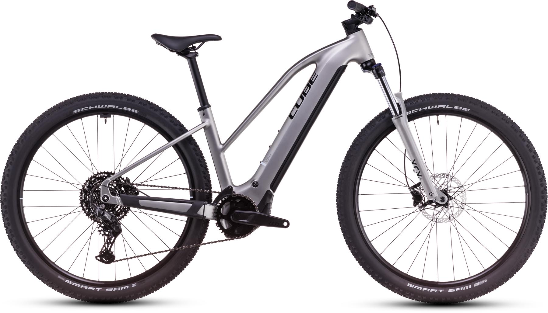 Cube Reaction Hybrid ONE 800 silver n black 2025 - E-Bike Hardtail Mountainbike per Donne