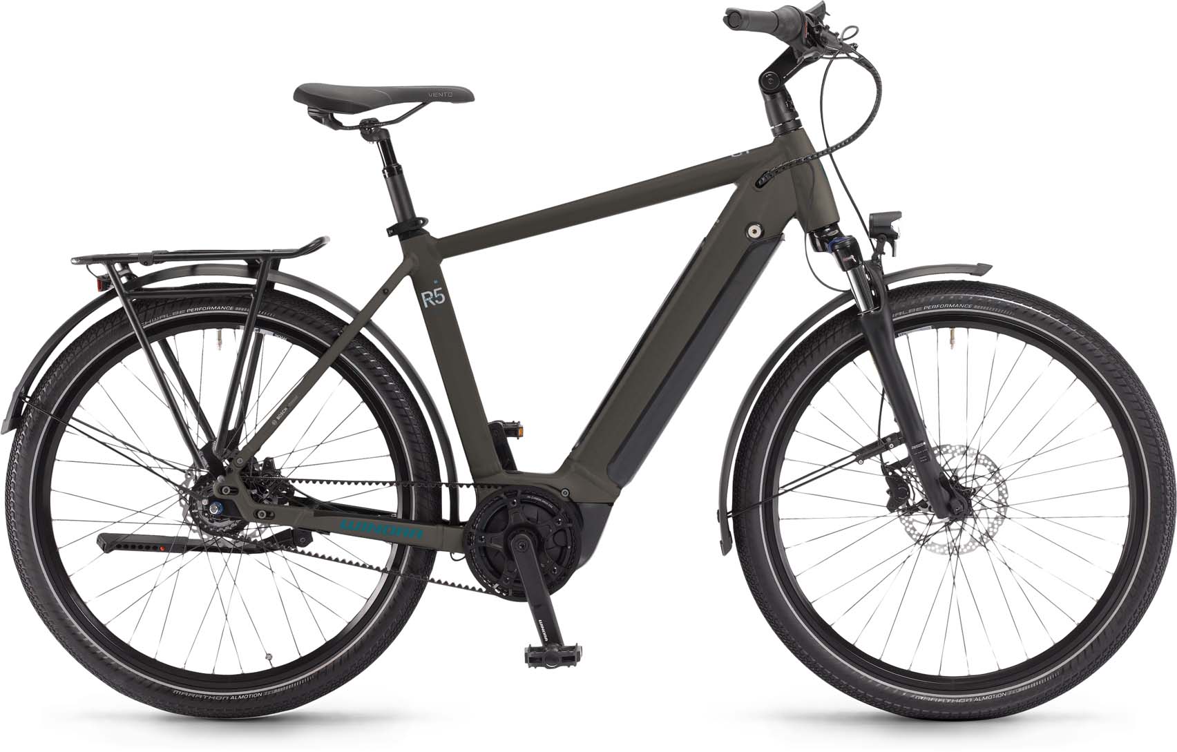Winora Sinus R5f Peat matt 2024 - E-Bike da Trekking per Uomini