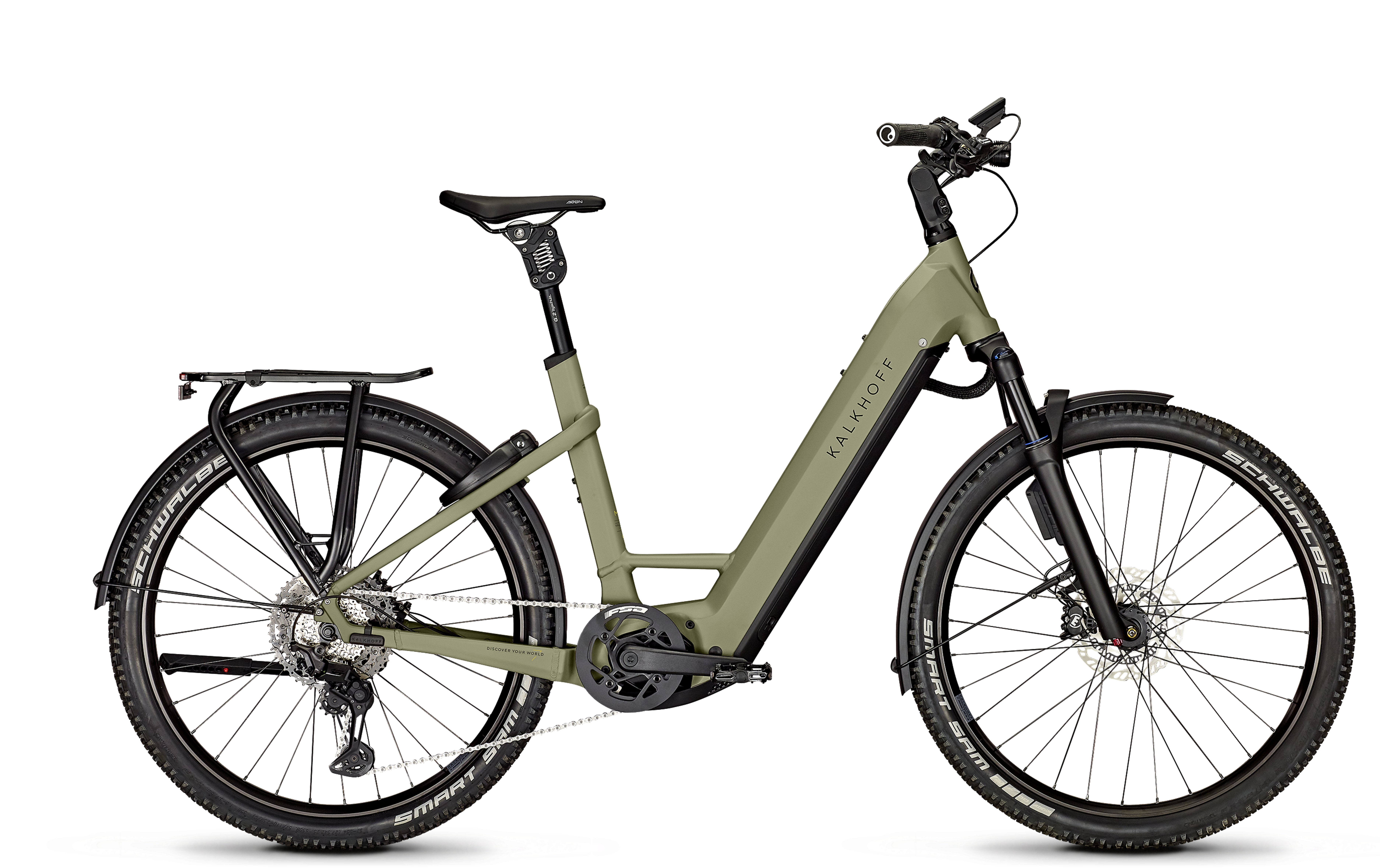 Kalkhoff Entice 7.B Advance+ ABS urbangreen matt 2024 - E-Bike Hardtail Mountainbike per principianti