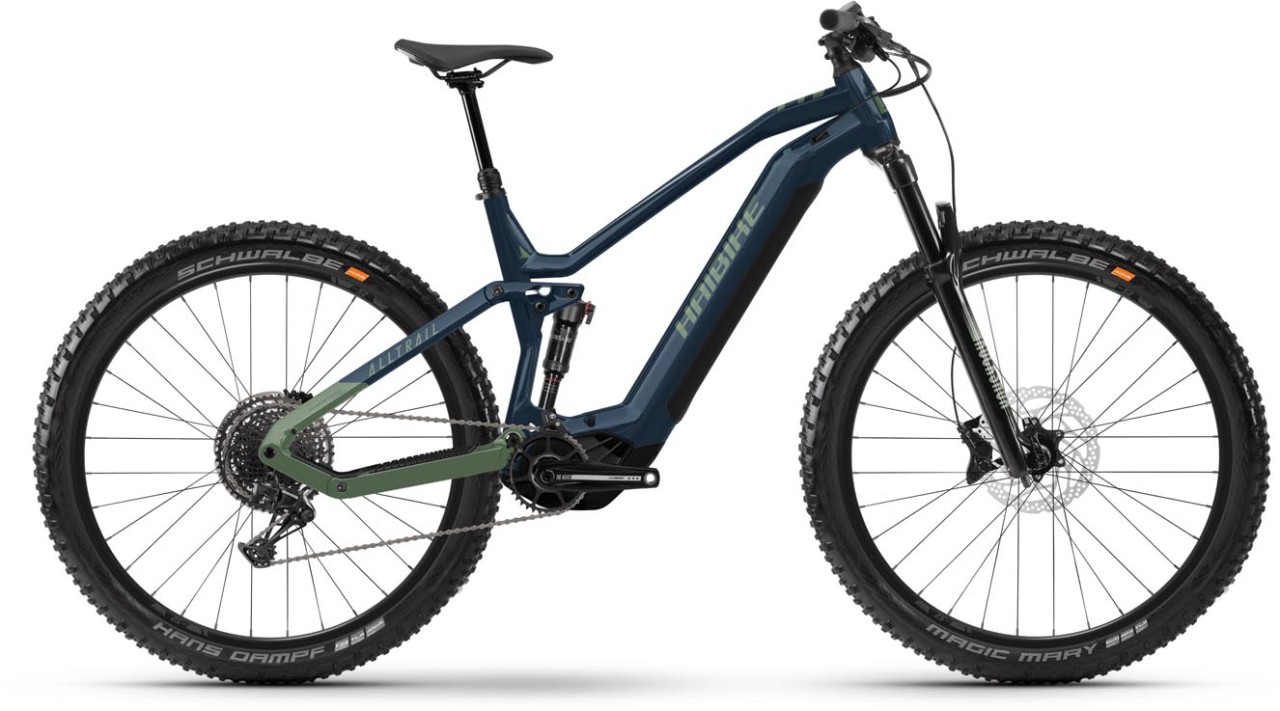 Haibike ALLTRAIL 9 29 Gloss Metal / Blue Olive 2023 - E-Bike Fully Mountainbike