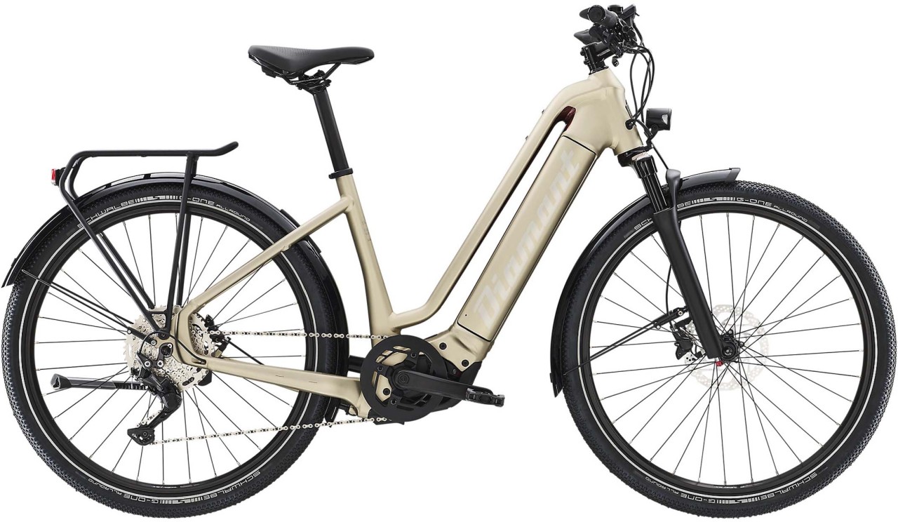 Diamant Zouma Deluxe+ TIE Alvitgrau Metallic 2022 - E-Bike da Trekking per principianti