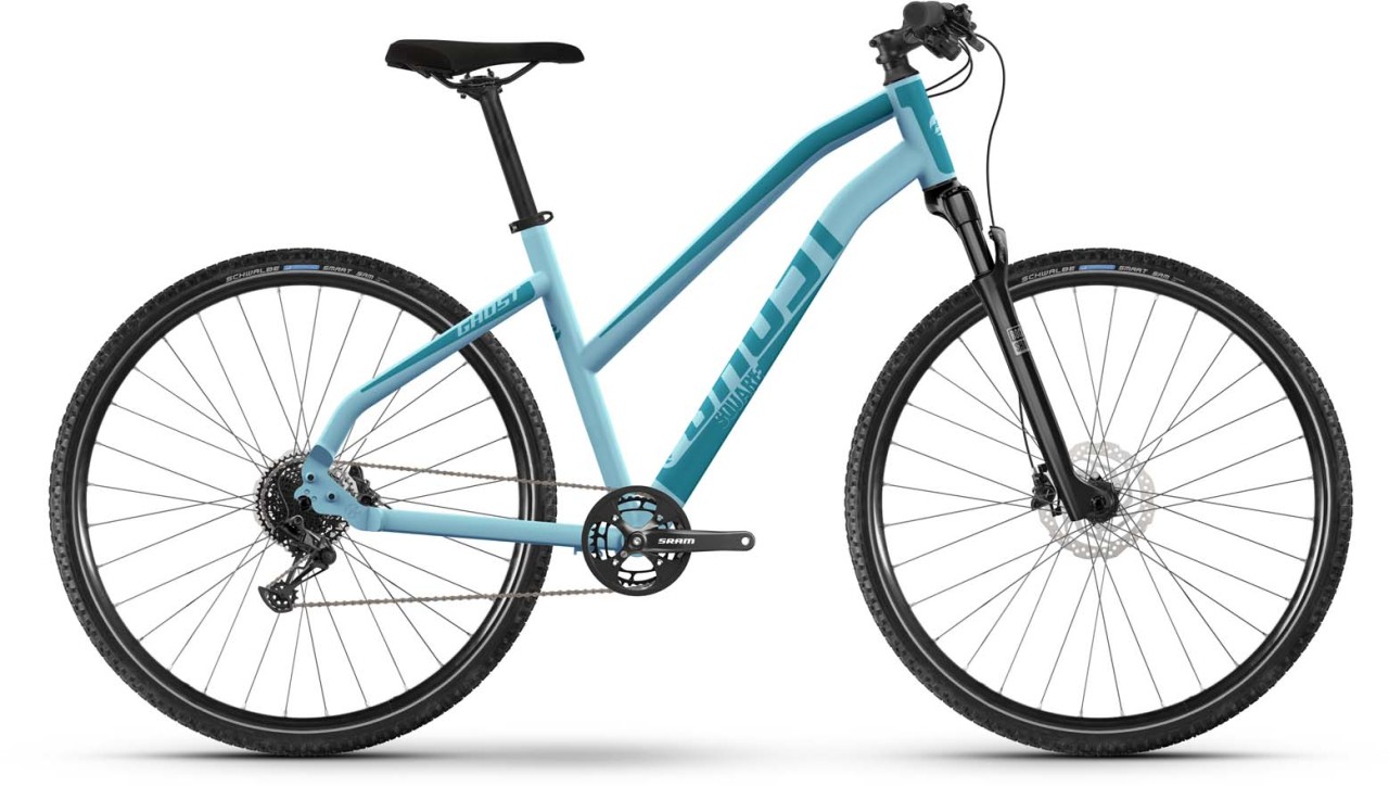 Ghost Square Cross Essential Mid blue grey / dirty blue matt 2023 - Bici da Cross per Donne
