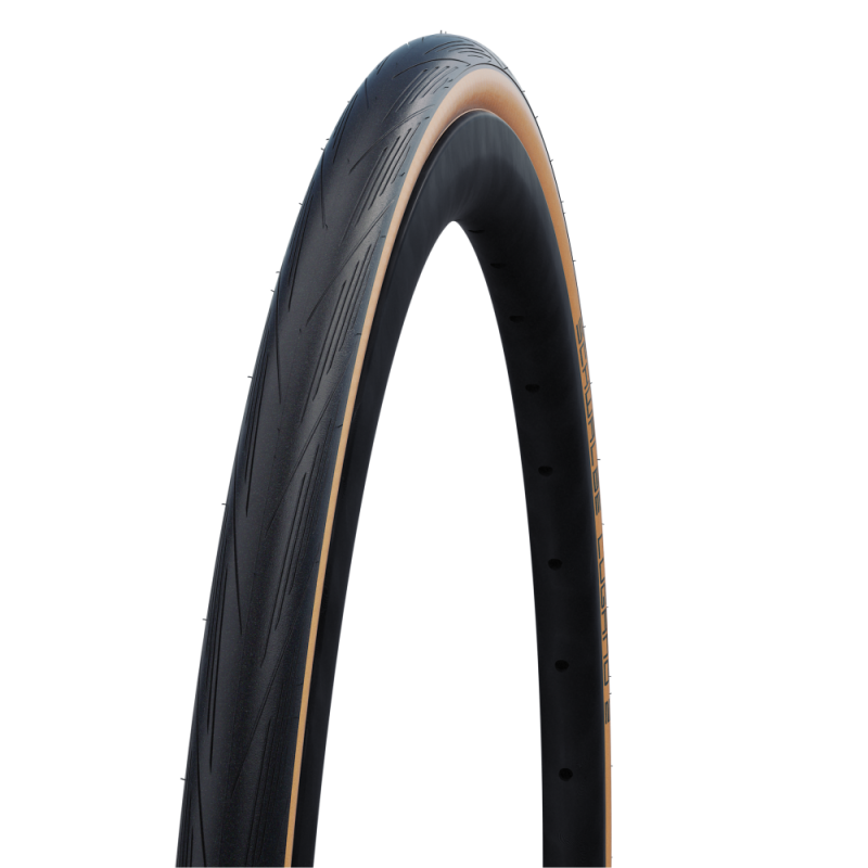 Schwalbe Pneumatico LUGANO 23-622 (700 x 23C), nero, filo, 325 g