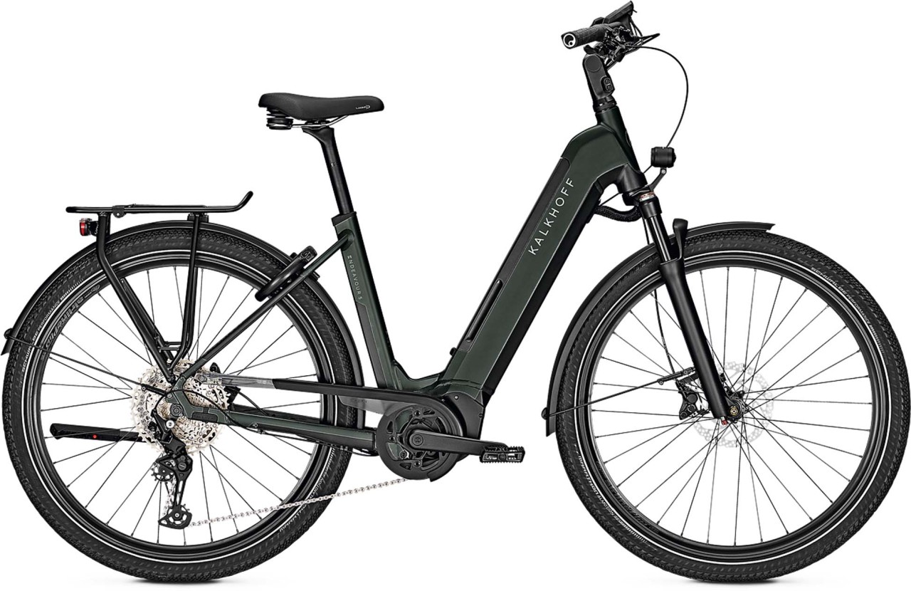 Kalkhoff Endeavour 5.B Advance+ black green 2023 - E-Bike da Trekking per principianti