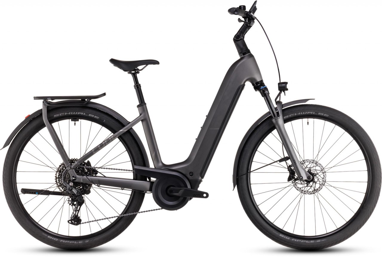 Cube Kathmandu Hybrid Pro 800 slabgrey n chrome 2025 - E-Bike da Trekking per principianti