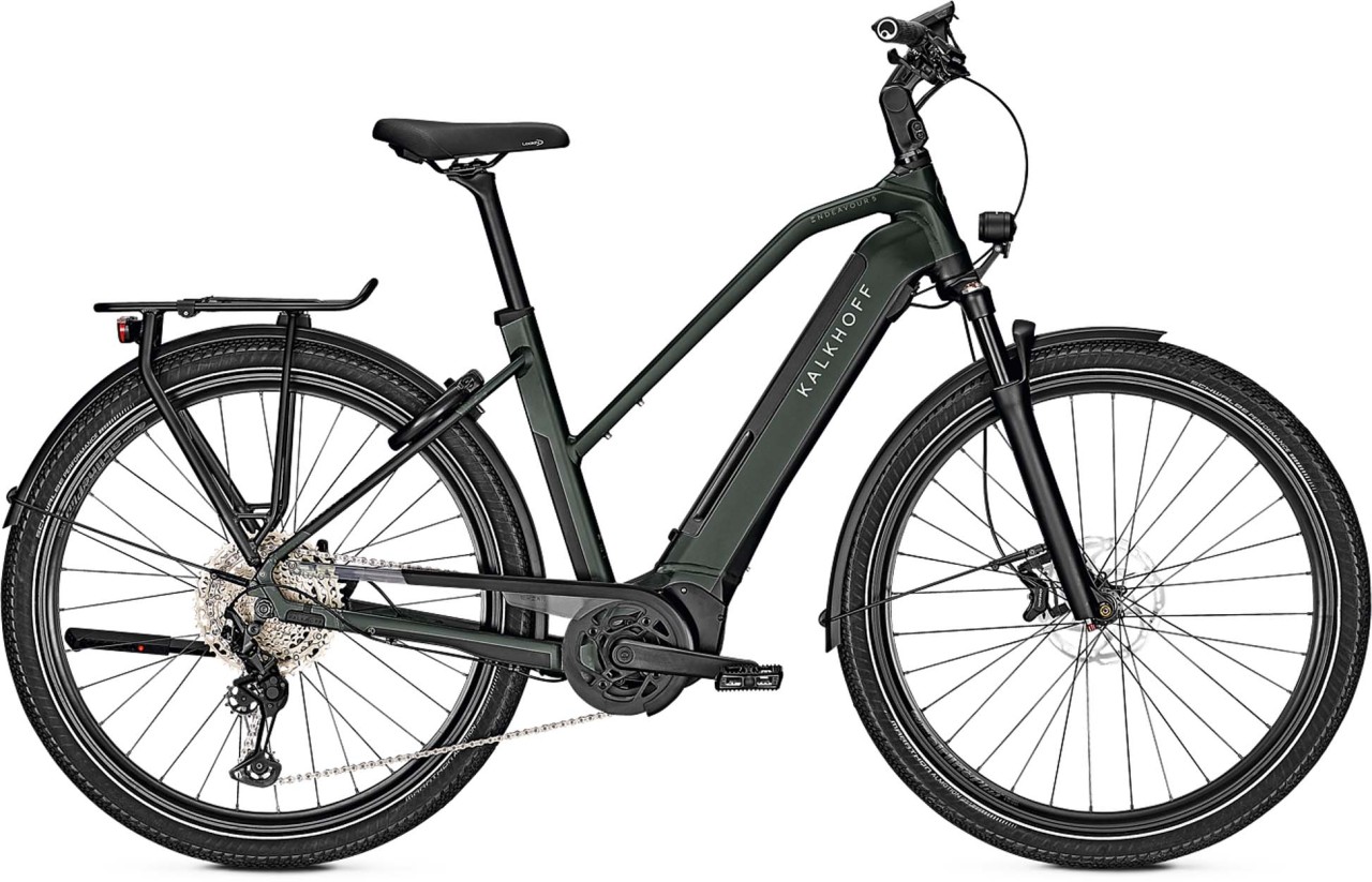 Kalkhoff Endeavour 5.B Advance+ green black 2023 - E-Bike da Trekking per Donne