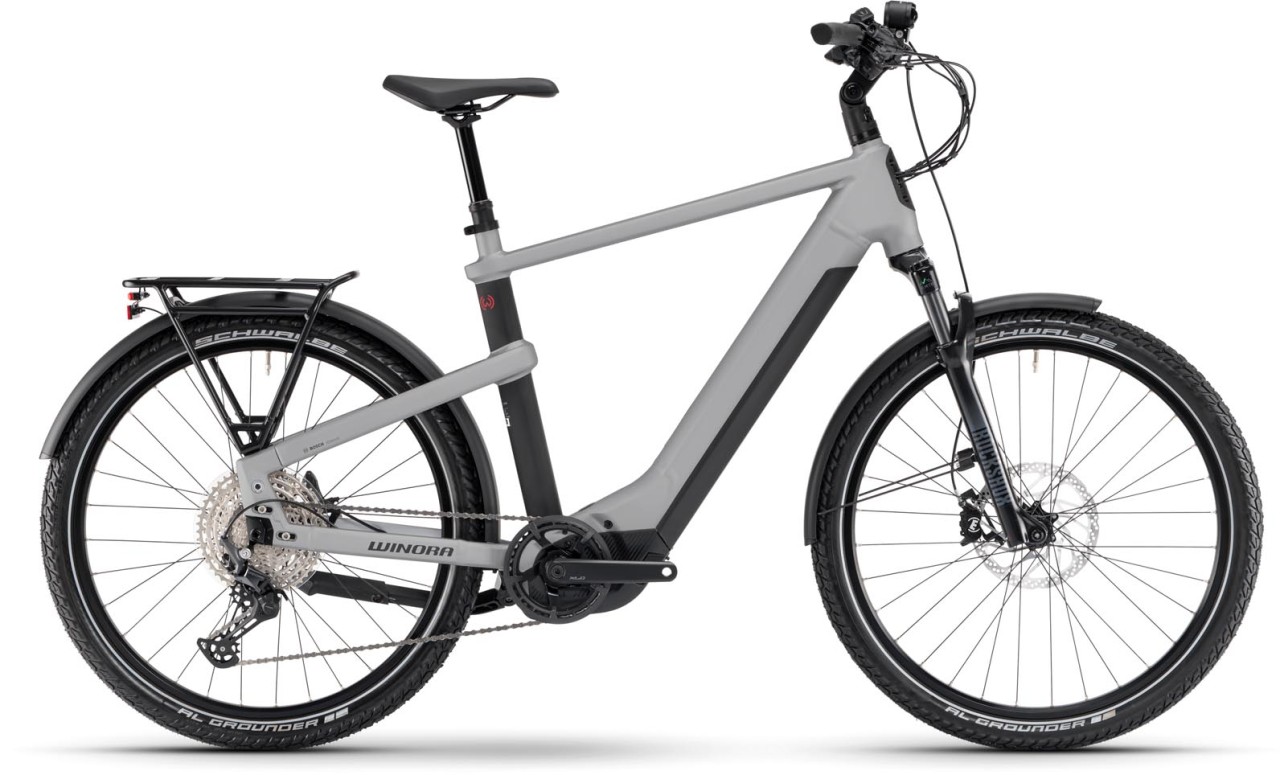 Winora Yakun X12 touring green gloss 2024 - E-Bike da Trekking per Uomini