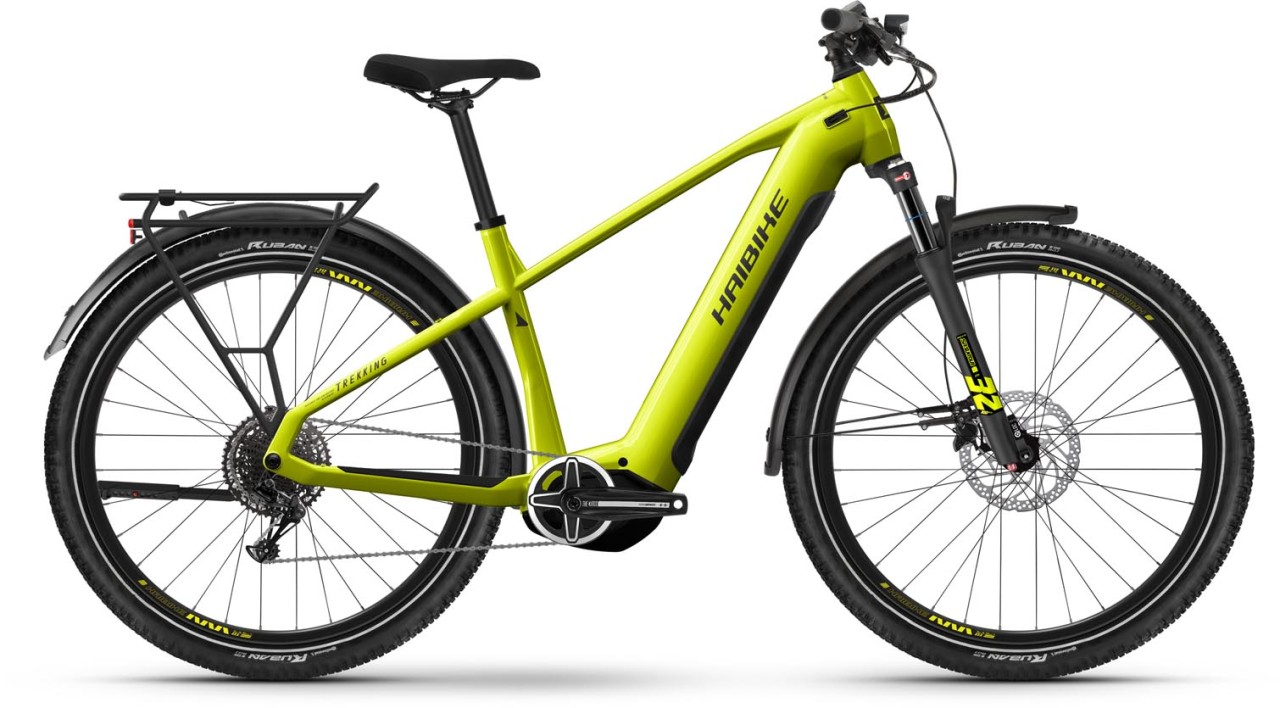 Haibike Trekking 5 lime / black gloss 2024 - E-Bike da Trekking per Uomini