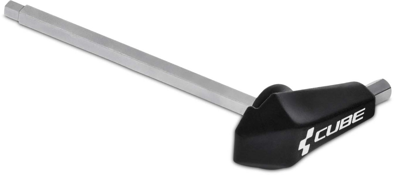 Cube Chiave passante X-FIX esagono tondo 25 e presa esagonale 5 mm nero n argento