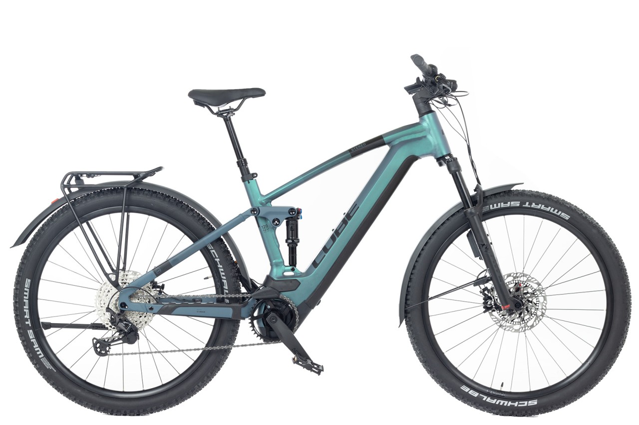 Cube Stereo Hybrid 120 ABS 750 Wh Smaragd Grey Blue