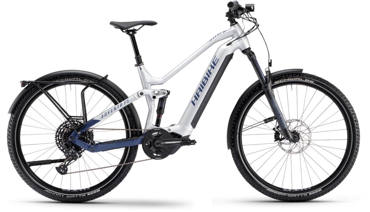 Haibike Adventr 9 silver / dark blue matt 2024 - E-Bike Fully Mountainbike Trekking