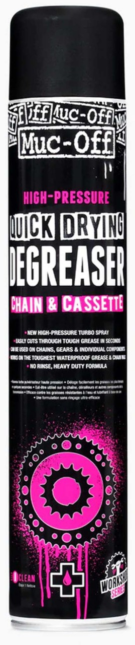Muc-Off Sgrassatore ad alta pressione ad asciugatura rapida WS - Sgrassatore ad alta pressione 750ml rosa