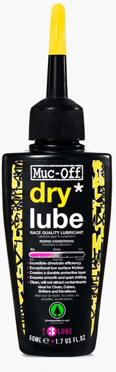 Muc-Off Flacone Dry Lube Lubrificante per catene in condizioni di siccità 50 ml