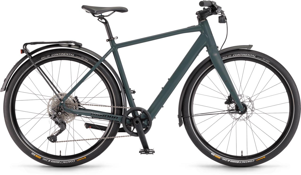 Winora E-Flitzer Darkslategrey matt 2023 - E-Bike da Trekking per Uomini