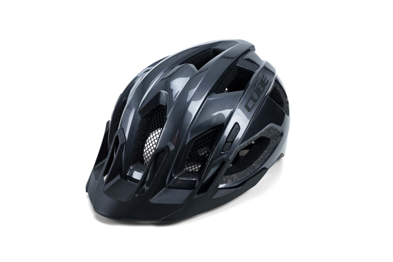 CUBE Casco QUEST - nero iridio lucido