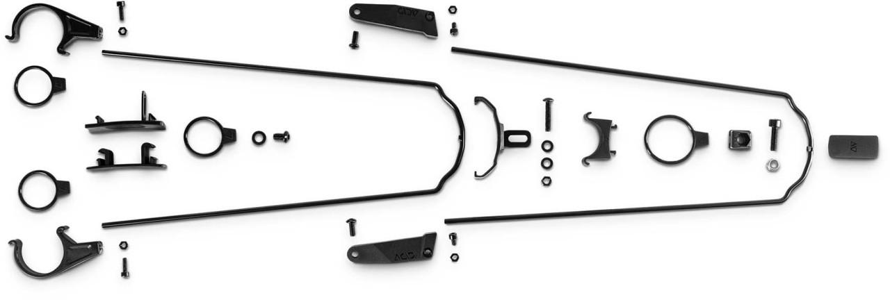 Puntoni per ACID parafango set MTB 75 nero