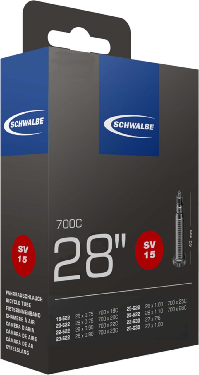 Schwalbe Tubo n. 15 SV 28" 40 mm18/28-622/630