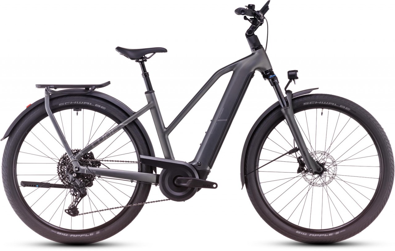 Cube Kathmandu Hybrid Pro 800 slabgrey n chrome 2025 - E-Bike da Trekking per Donne