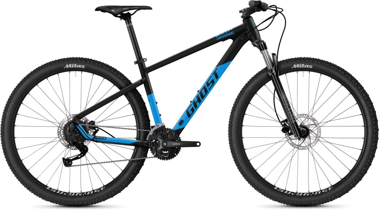 Ghost Kato Universal 29 AL black / bright blue glossy 2023 - Hardtail Mountainbike