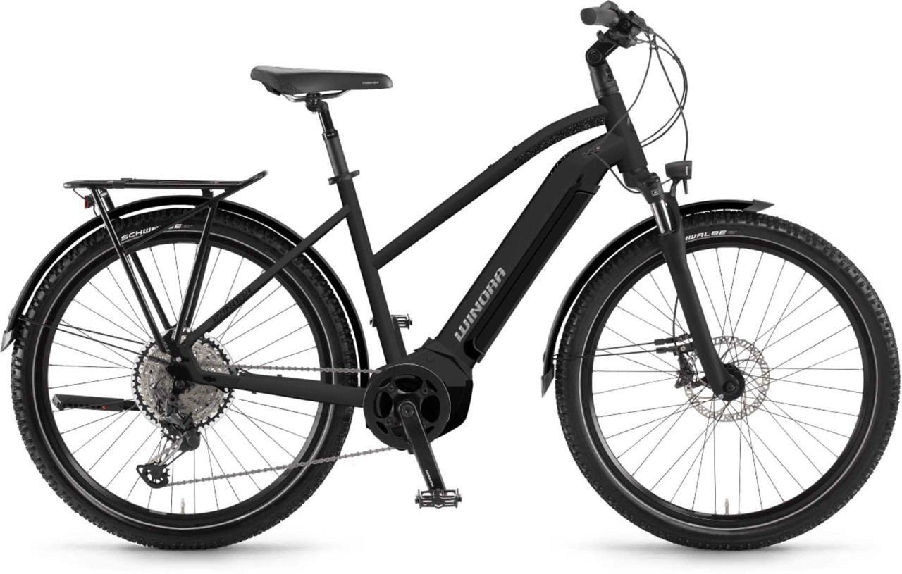 Winora Yucatan 12Pro i630Wh black matt 2022 - E-Bike da Trekking per Donne