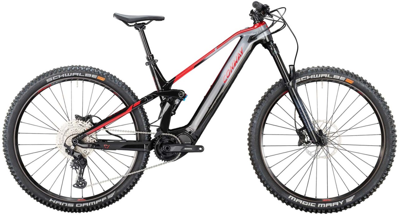 Conway eWME 3.9 720 graphite fade / red metallic 2022 - E-Bike Fully Mountainbike