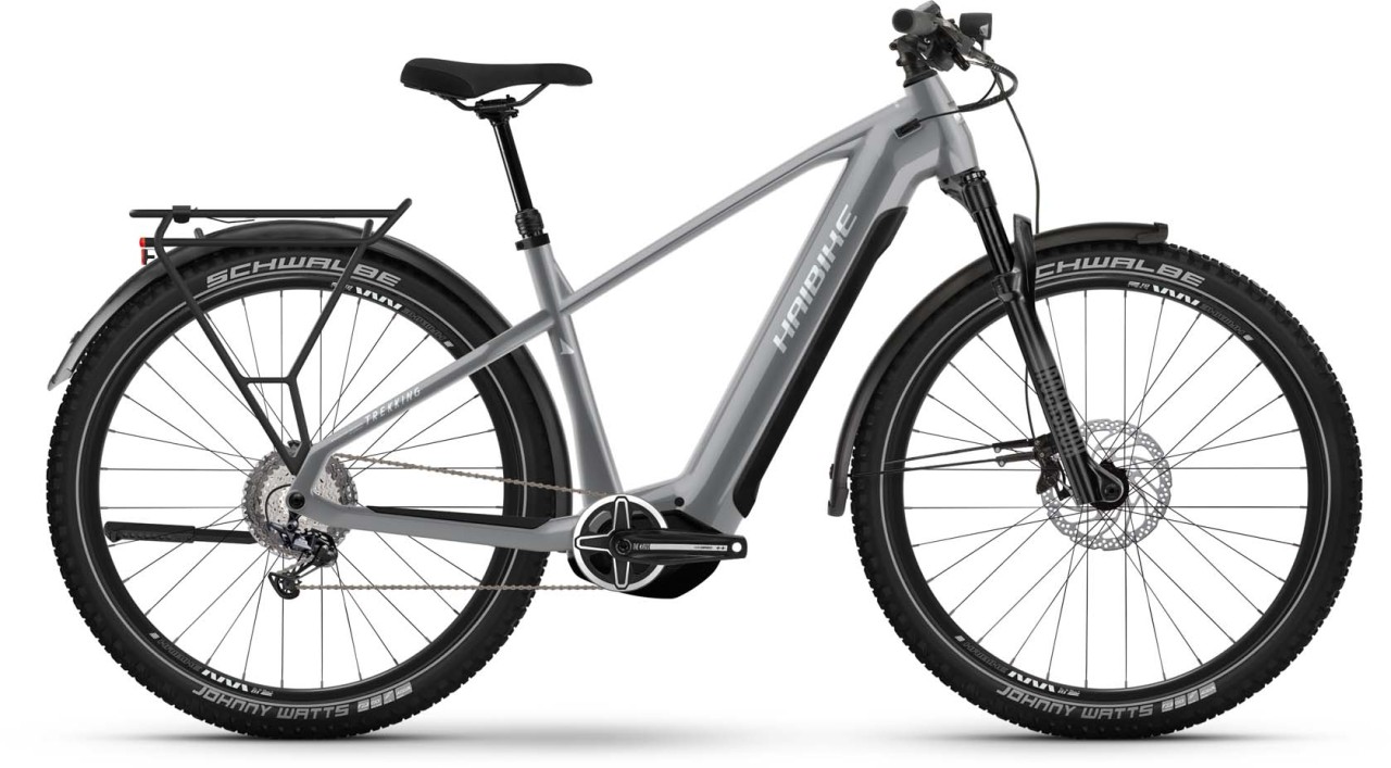 Haibike Trekking 7 urban grey/white gloss 2023 - E-Bike da Trekking per Uomini