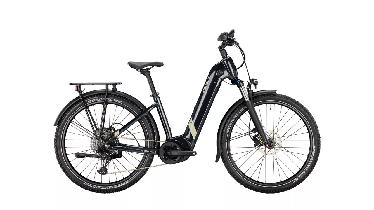 Conway Cairon C 3.0 625Wh black metallic / desert matt 2023 - E-Bike Hardtail Mountainbike per principianti