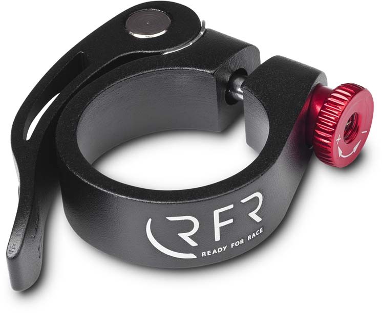 RFR Morsetto per sella con sgancio rapido 31,8 mm nero n rosso