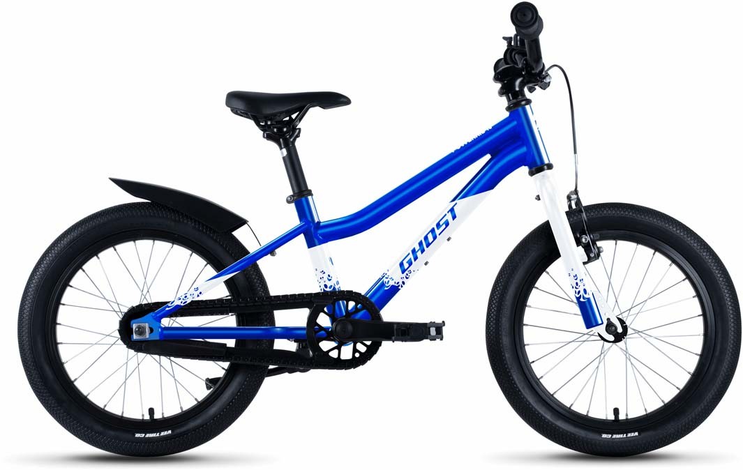 Ghost Powerkid 16 candy blue / pearl white glossy 2023 - Bici per bambini 16 pollici