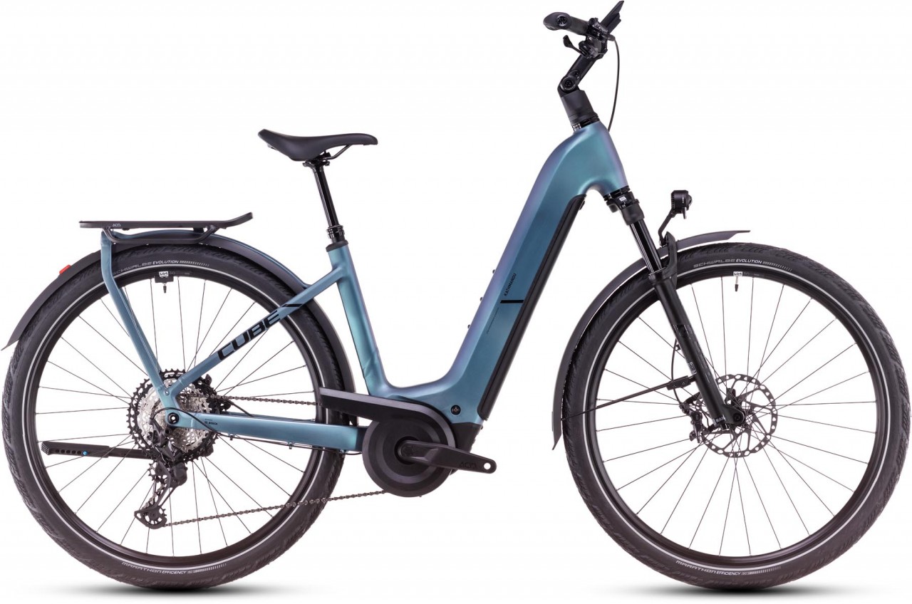 Cube Kathmandu Hybrid SLX 800 smaragdgrey n black 2025 - E-Bike da Trekking per principianti